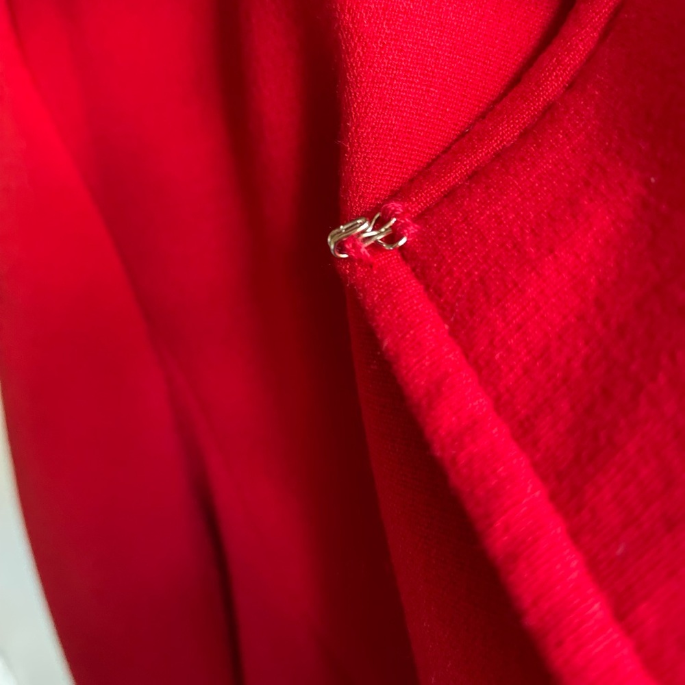 Tahari Topper Coat Women’s Red 16W - Picture 11 of 16